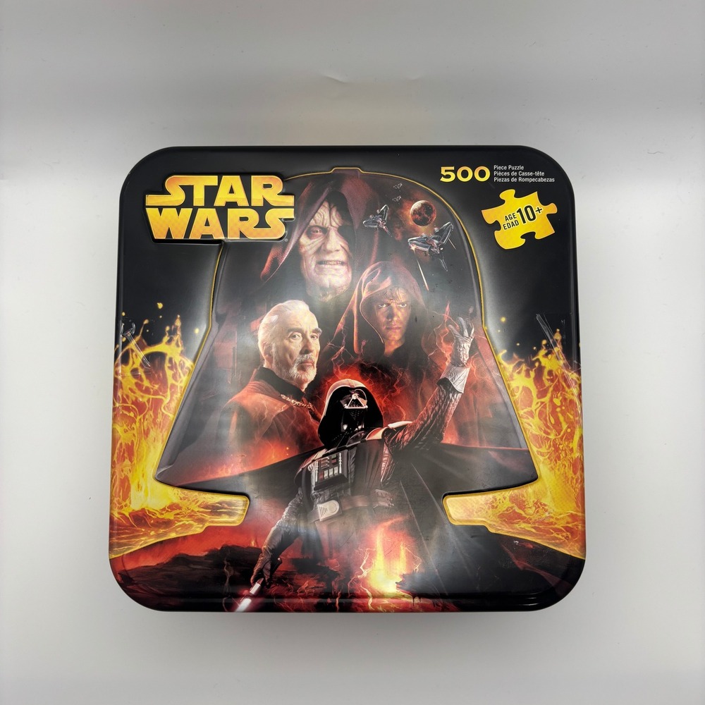 Star Wars 500 Piece Puzzle Tin Hasbro MB 2005 Unknown Pieces Not Counted